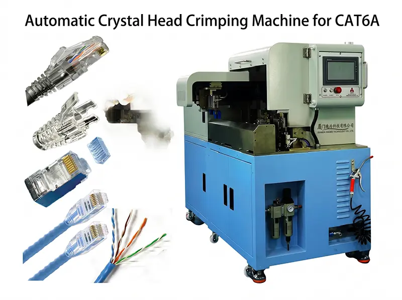 Automatische krimpmachine voor kristalstekkers WPM-CAT6A | JINGWEI