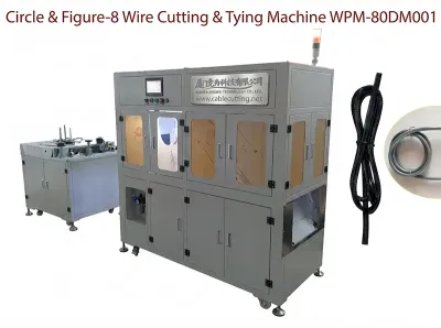Automatische Cirkel/Figuur-8 Draadknip-, Oprol- en Bindmachine WPM-80DM001