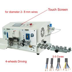Dubbele Ronde Meeraderige Draad Strip- & Knipmachine (2-8mm) WPM-YHT6 - Automatische Draadstripmachine