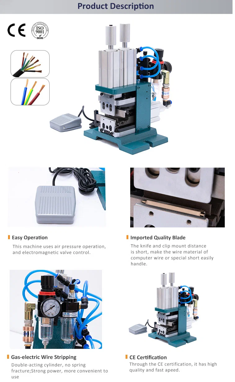 WPM-4F + T Multicore draad strippen en draaien machine, draad strippen en draaien machine, strippen machine, draaien machine, draad strippen draaien machine