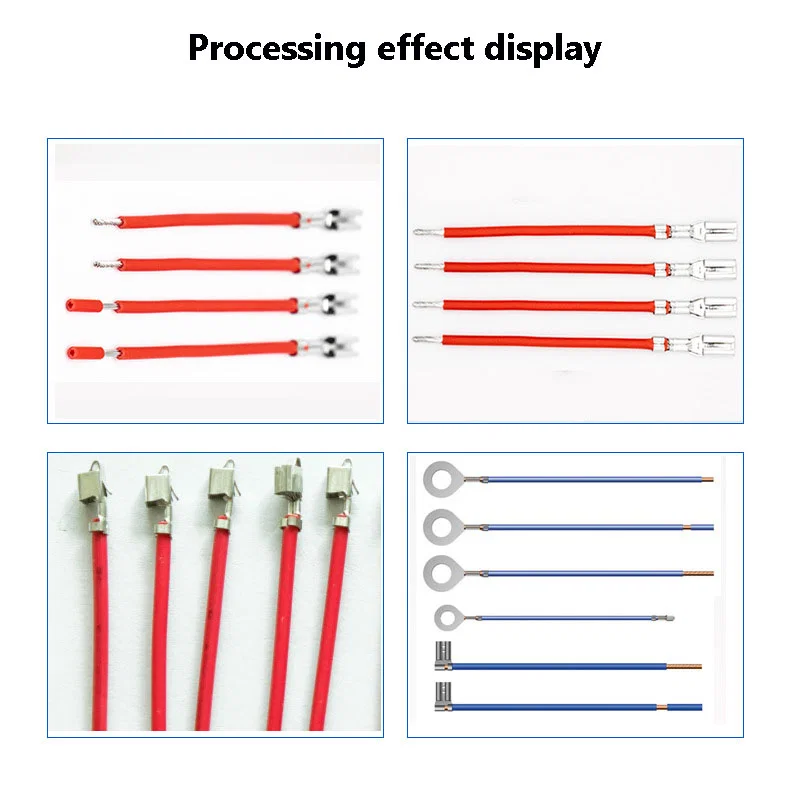  Automatische kabel strippen krimpen en draaien machine, Deze automatische krimpmachine