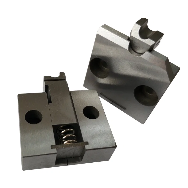 OTP applicator mold spare parts blade die terminal holder base cutter seat spacer die U-shape cutter holder, Wire Terminal Stripping Crimping Otp Applicator Mold Blade, Terminal Crimping Machine Spare Parts Blade Die Cutter Seat, U-shape V Shape Blade Die Mold Cutter Holder 