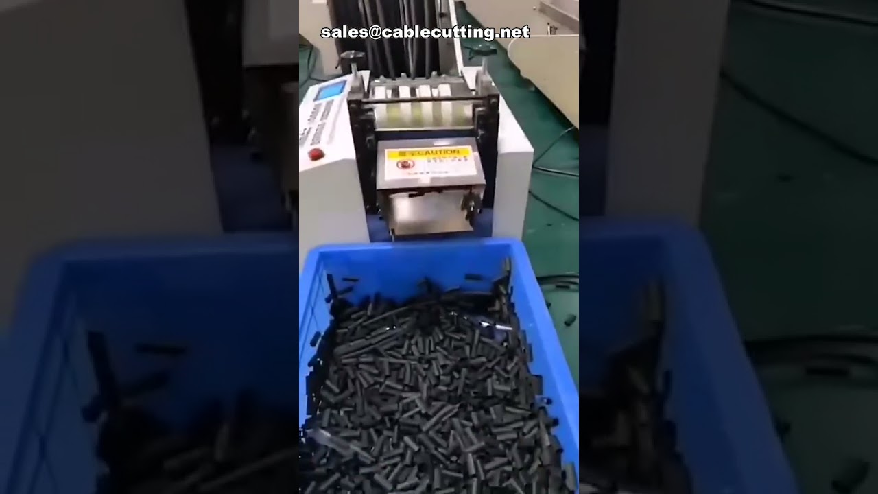 Automatische snijmachine voor PVC krimpkousen en buizen