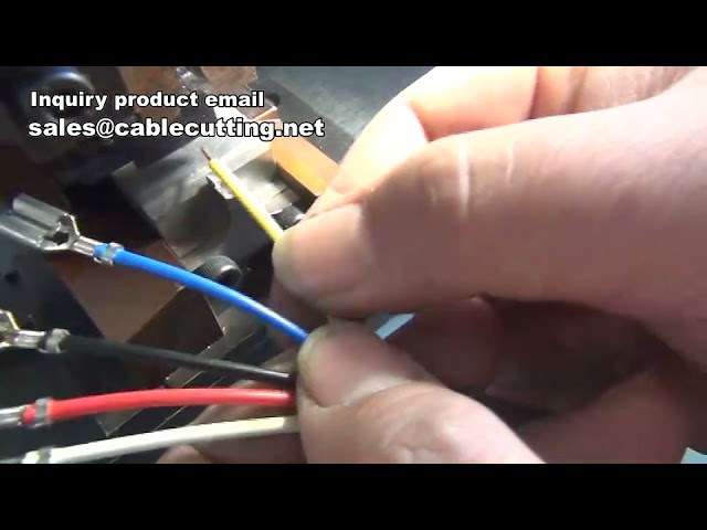 Professionele terminalsnoeimachine, kabelknipper en krimpmachine - Efficiënte productieautomatisering
