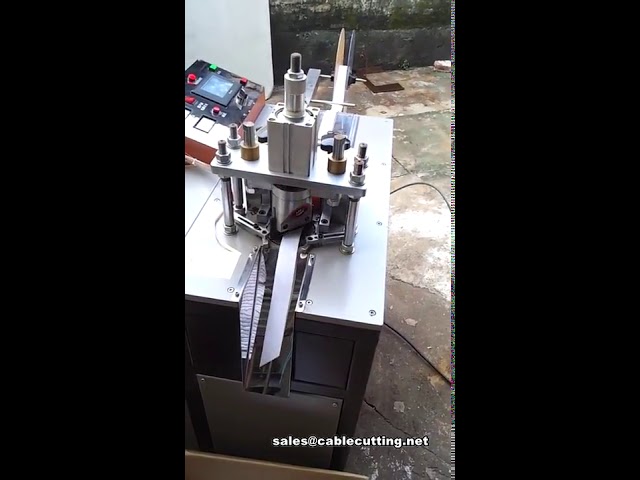 45 graden schuine snijhoek ultrasone lint snijmachine voor grosgrain & satijn