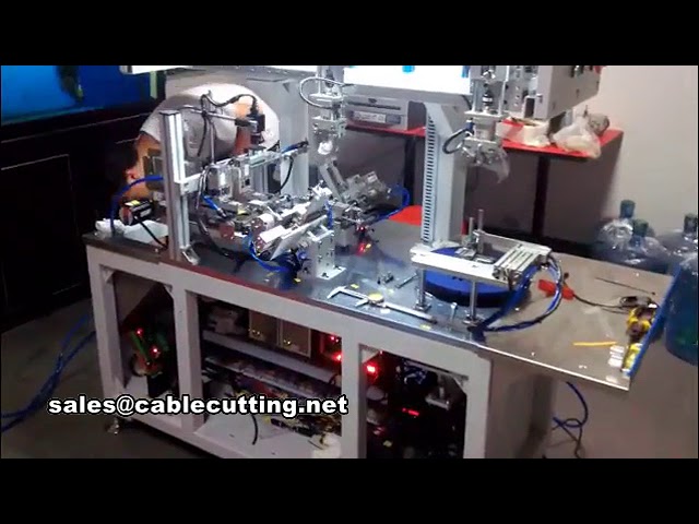 Automatische wikkel- en bindmachine voor mobiele telefoon oplaadkabels
