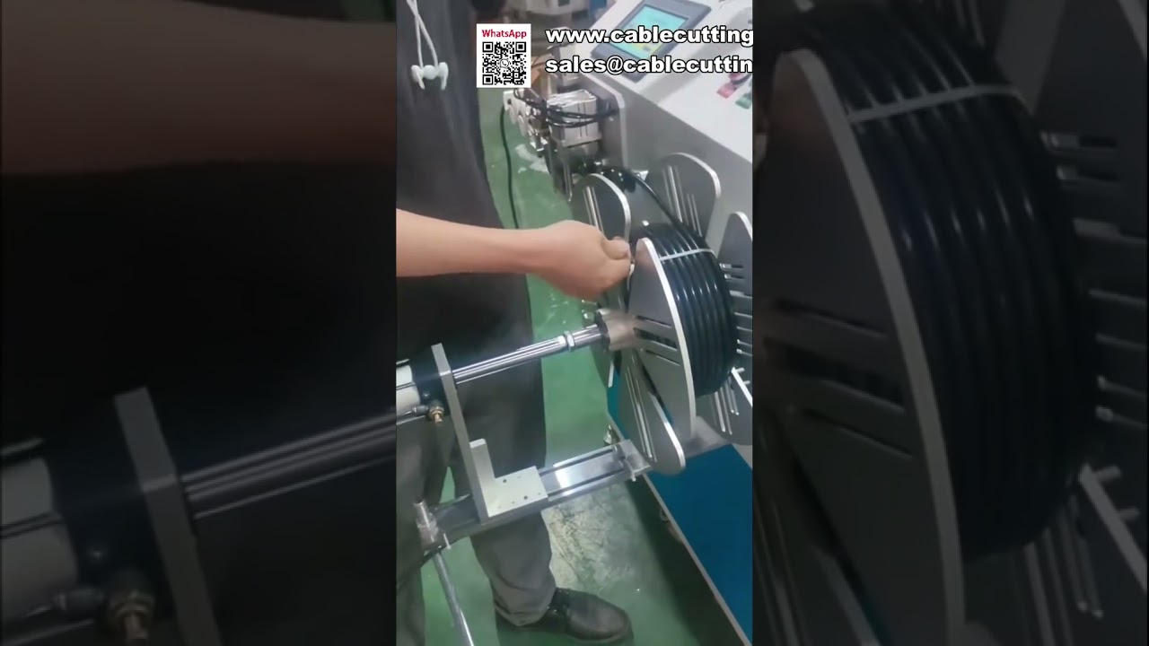 Automatische haspelmachine met meter teller voor kabels en slangen