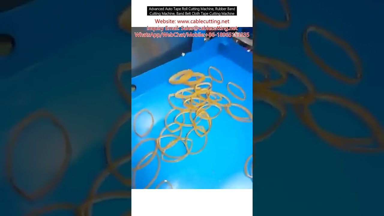 Geavanceerde automatische tape- en rubberbandsnijmachine voor rollen, stoffen en banden