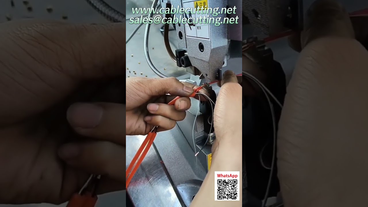 3-in-1 Automatische kabelverwerkingsmachine: mid-span strippen, koperen connectoren krimpen & continuïteitstest