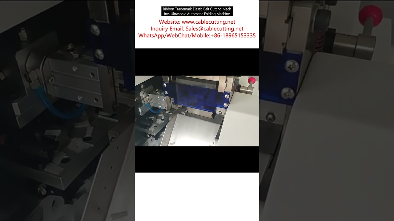 Ultrasone Lint- en Elastiekband Snij- en Vouwmachine - Automatisch & Precies