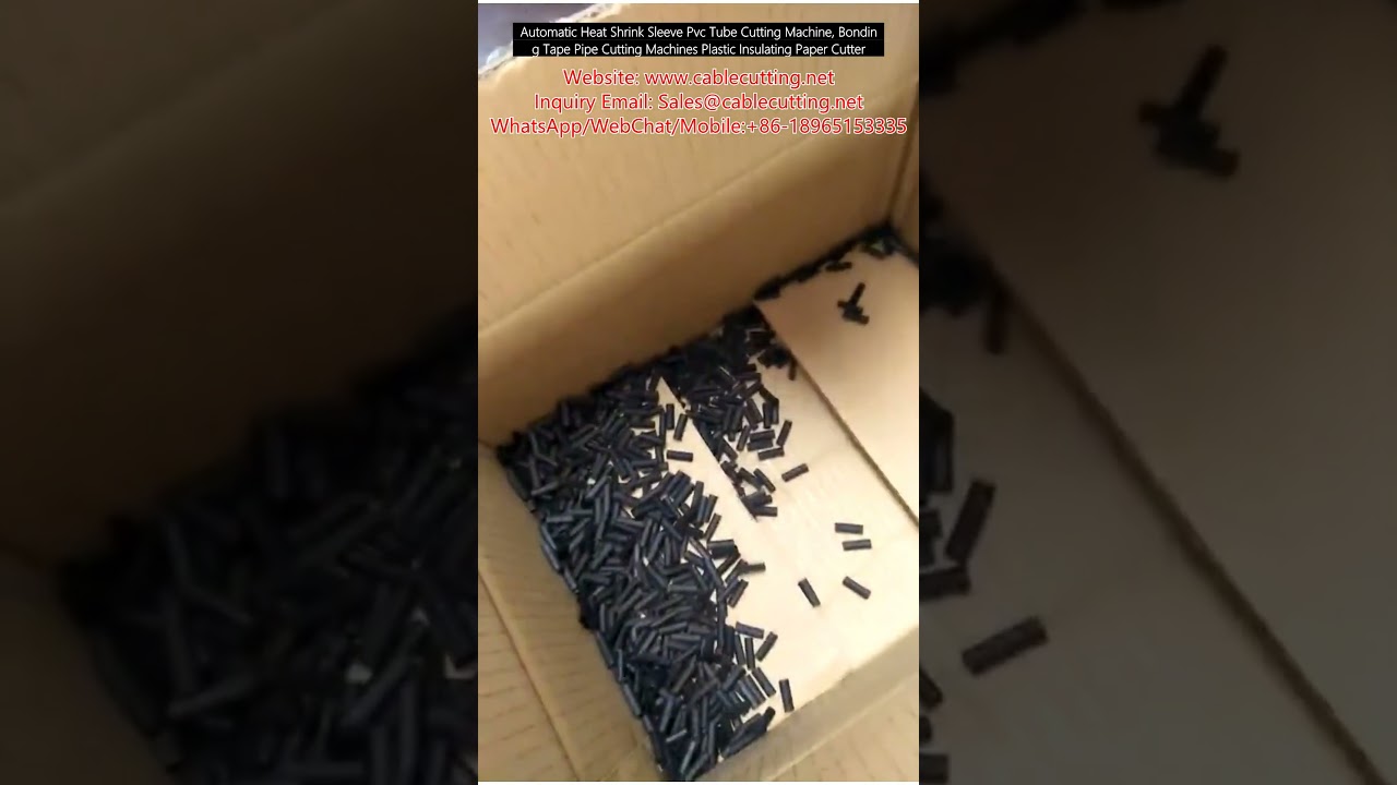 Automatische PVC-buissnijmachine voor krimpkousen & tapes – Hoge precisie buizen snijden