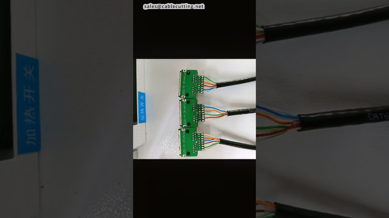 Halfautomatisch 8-aderig connector solderen: tweestapsproces in de fabriek