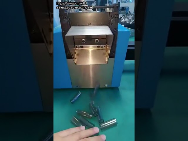 Automatische snijmachine voor vaste lengte – Kabel, metaal, buizen en kunststofbanden