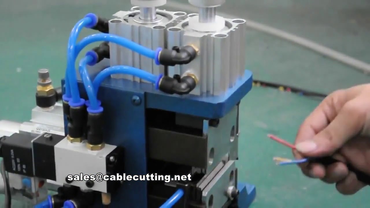 3FN Pneumatische Draadstripper & Twister Machine | Automatische Draadverwerking