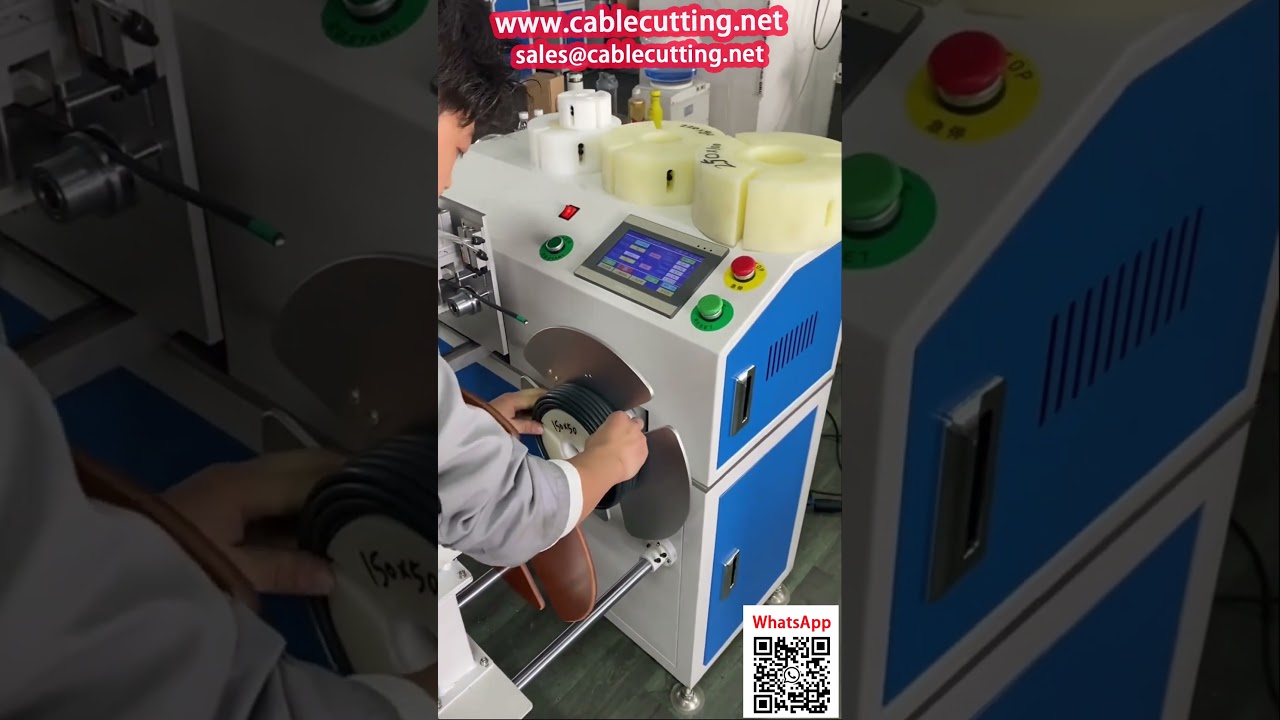Rol- en telmachine voor coaxkabels, stroomkabels en omhulde draden | Efficiënte verpakkingsautomatisering