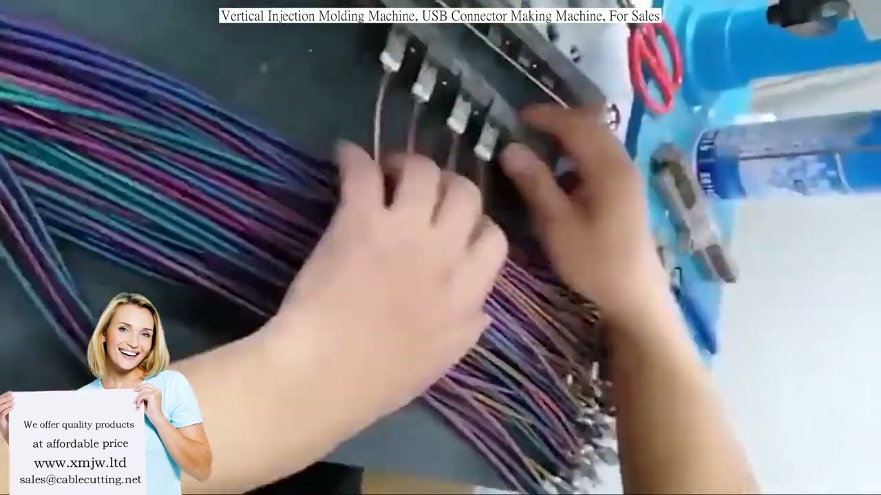 Verticale spuitgietmachine voor USB-connectoren – Hoge precisie automatisering