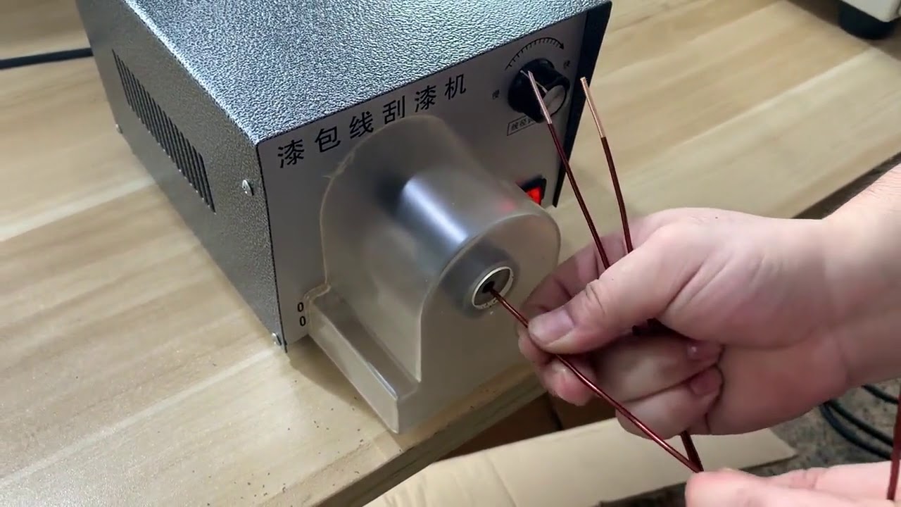 Geautomatiseerde stripmachine voor geëmailleerd koperdraad - schraper & stripper