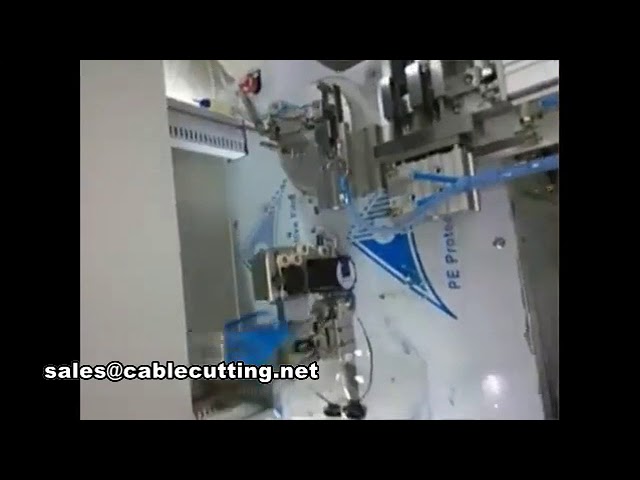Automatische machine voor draadsnijden, wikkelen, binden en kabel strippen
