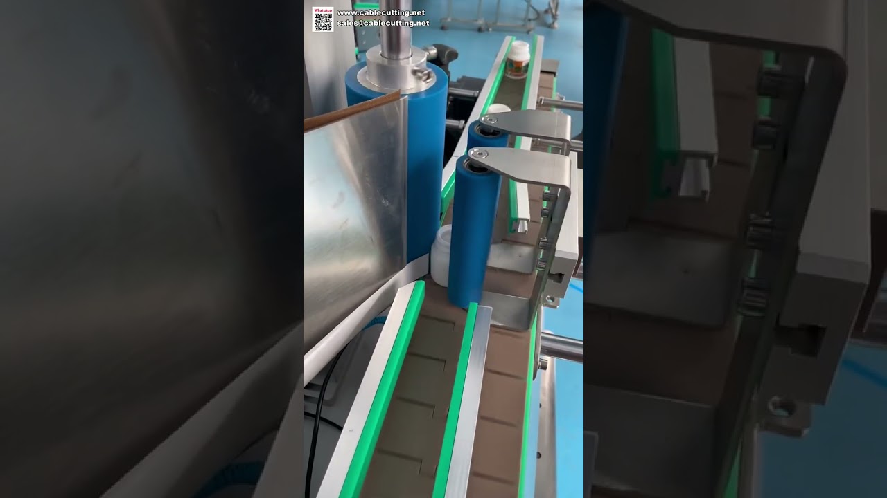 Professionele Ronde Flessen Etiketteermachine | Automatische Stickerapplicator voor Potten & Containers