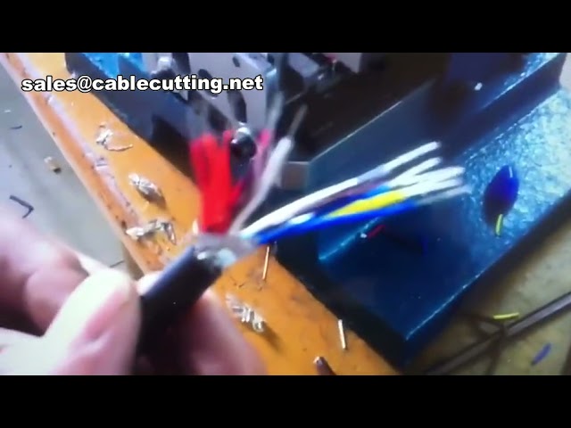 Pneumatische kabelstripper en twister voor 5 parallelle draden | Hoge precisie