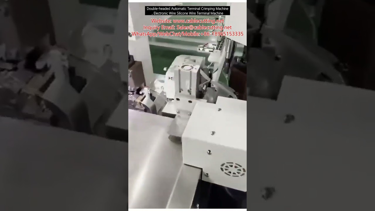 Dubbele kop automatische terminalkrimpmachine | Voor elektronische en siliconendraden