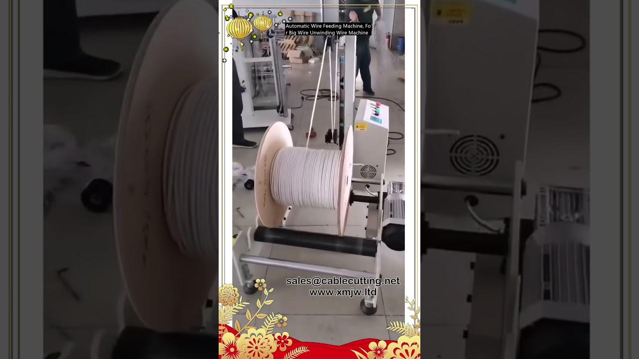 Automatische draadaanvoermachine voor grote draadrollen – efficiënt afwikkelen en toevoeren