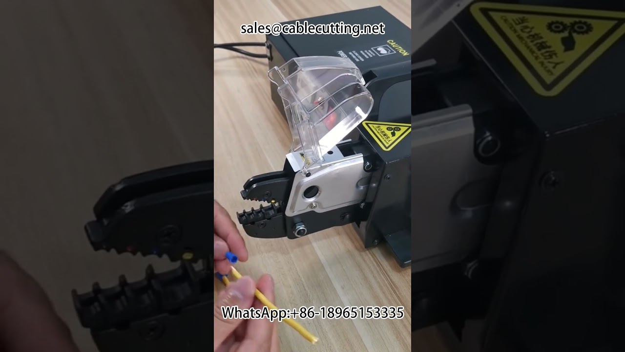 Automatische kabelstrip- en crimpmachine voor fabriek en DIY
