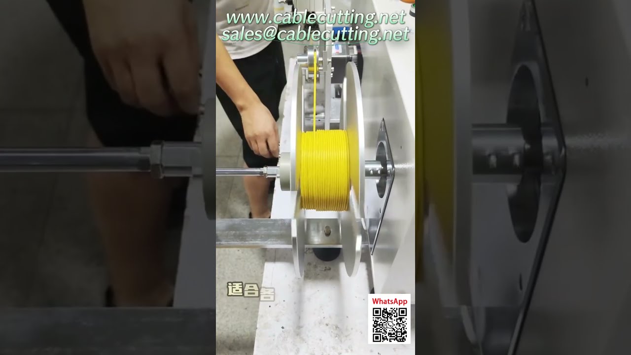 Precisie wikkelmachine voor glasvezel en flexibele kabels – perfect meten en oprollen