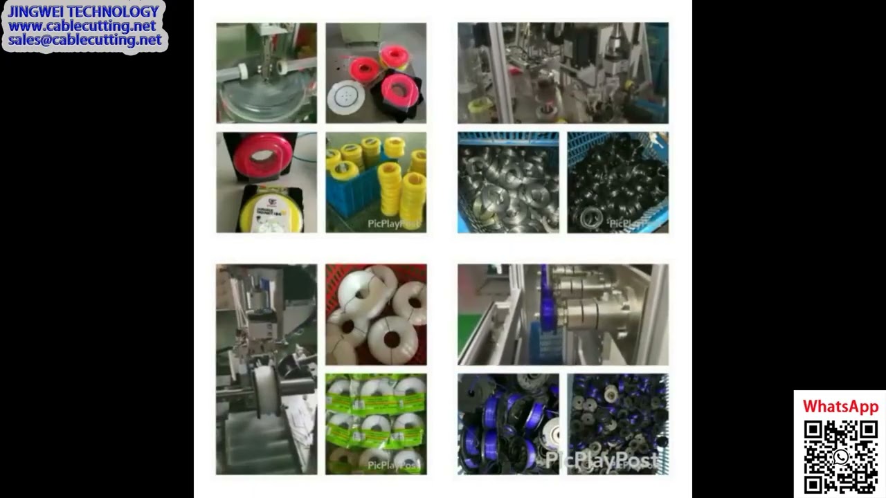 Automatische oprol- en herverpakkingsmachine voor trimmerlijnen