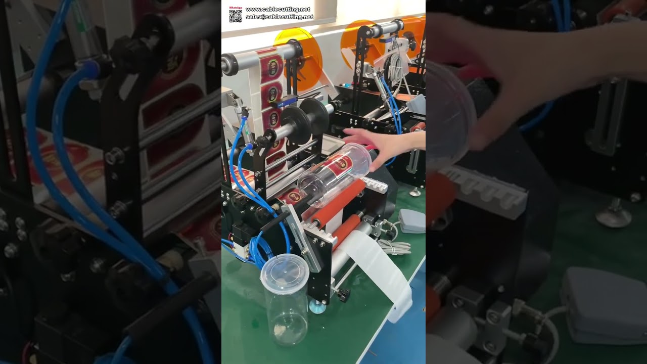Eenvoudige bediening ronde fles etiketteermachine - Snelle installatie stickerapplicator voor productie