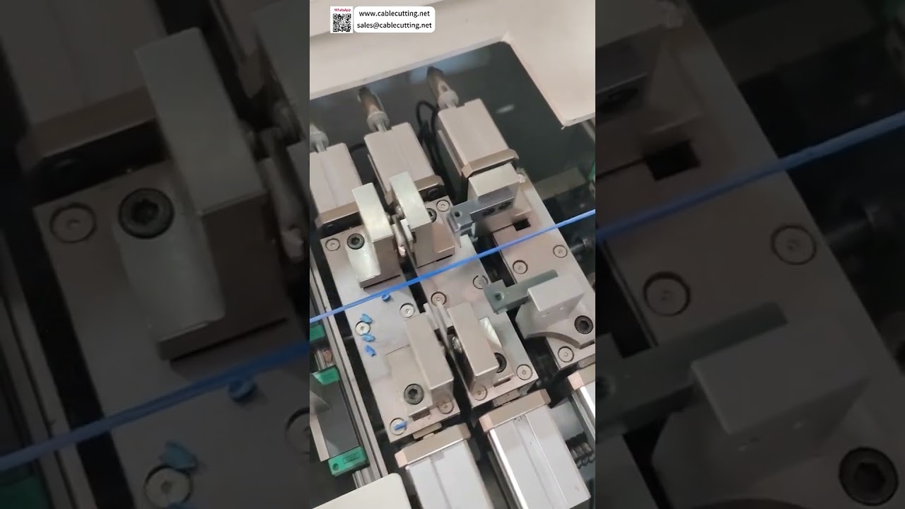Elektronische draad mid-span stripmachine – instelbare lengte en eenvoudige meswissel