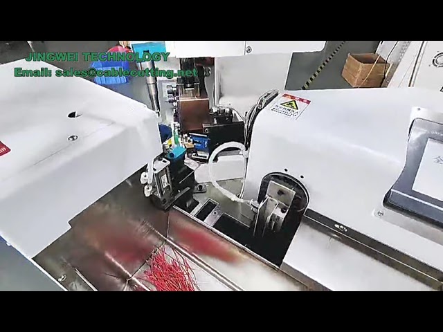 Volledig automatische krimp- en vertinmachine voor draadpinaansluitingen – enkelzijdige perspassing